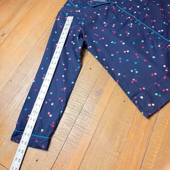 Gilligan & O’Malley NWOT Navy Print Cotton Flannel Pajamas Sizes: Sm | Med | Lrg - Picture 9 of 12